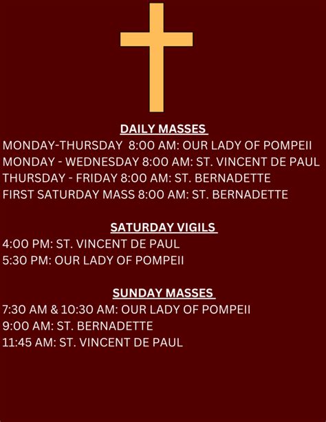 Mass Times – St. Pio of Pietrelcina Parish.